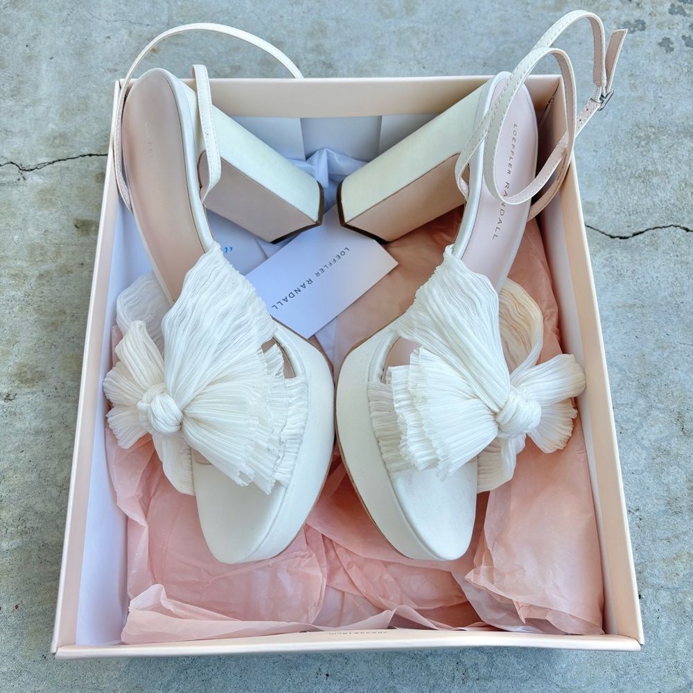 Loeffler Randall Natalia Platform Bridal Wedding Heels Shoes Sandals NIB 12 - Picture 10 of 12